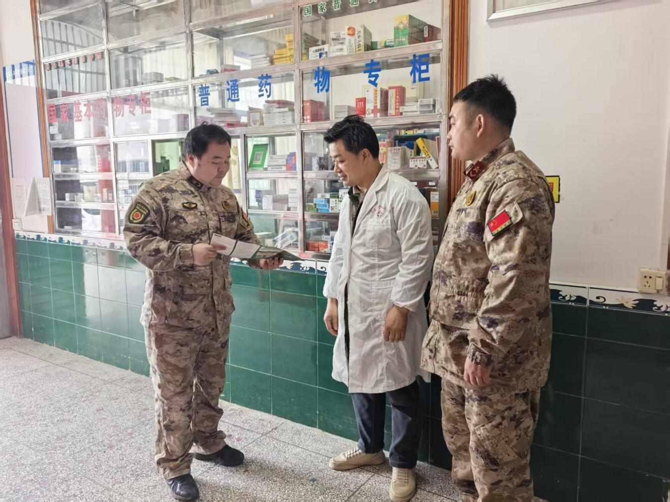 国防教育进医院。单位供图